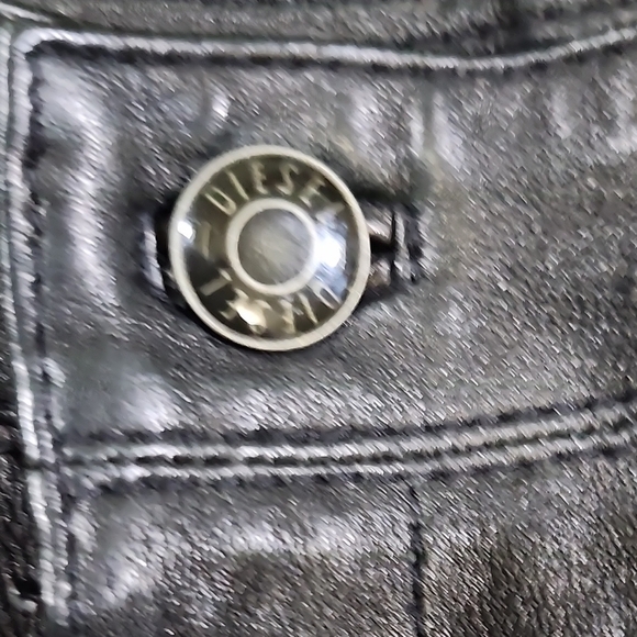 Womens Diesel Lamb Leather Skinny Jeans. Very Soft. 30w - Picture 6 of 12